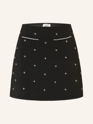 Sandro Spódnica Z Kamieniami Ozdobnymi schwarz
