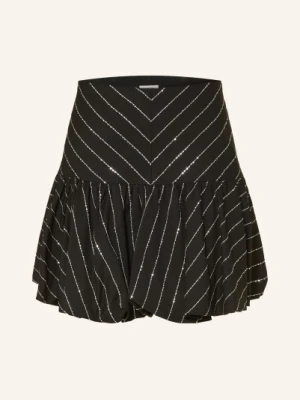 Sandro Spódnica Z Kamieniami Ozdobnymi schwarz