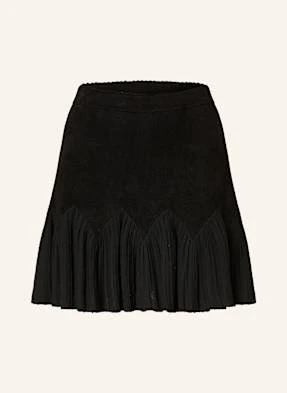 Sandro Spódnica Z Materiału Frotte schwarz