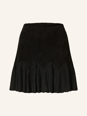 Sandro Spódnica Z Materiału Frotte schwarz