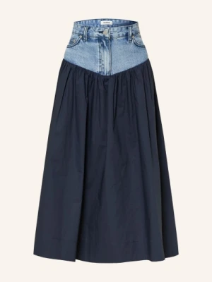 Sandro Spódnica Z Mieszanki Materiałów blau