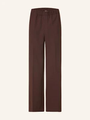 Sandro Spodnie Dżersejowe Straight Fit braun