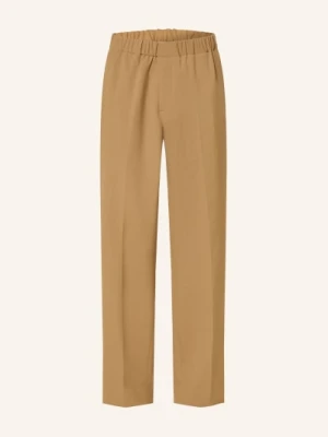 Sandro Spodnie Dżersejowe Straight Fit braun