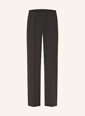 Sandro Spodnie Dżersejowe Straight Fit grau