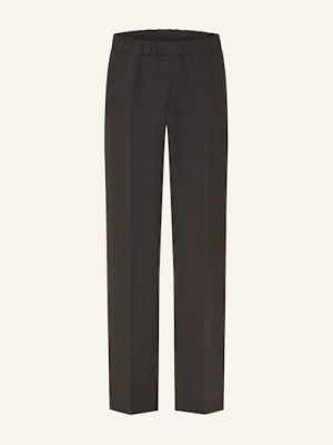 Sandro Spodnie Dżersejowe Straight Fit grau