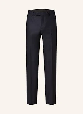 Sandro Spodnie Garniturowe Regular Fit Z Flaneli blau