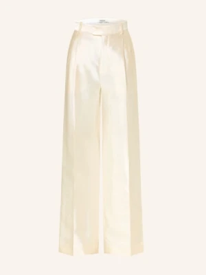 Sandro Spodnie Marlene Z Satyny beige