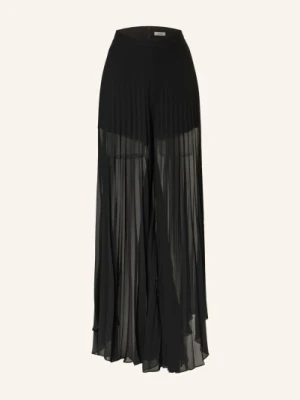 Sandro Spodnie Plisowane schwarz