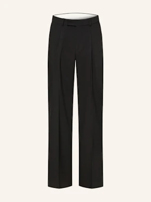 Sandro Spodnie Wide Fit schwarz