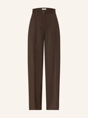 Sandro Spodnie Z Marszczeniami braun