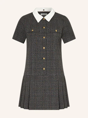 Sandro Sukienka Koszulowa Z Ozdobnymi Kamykami grau