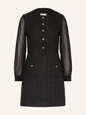 Sandro Sukienka Tweedowa schwarz