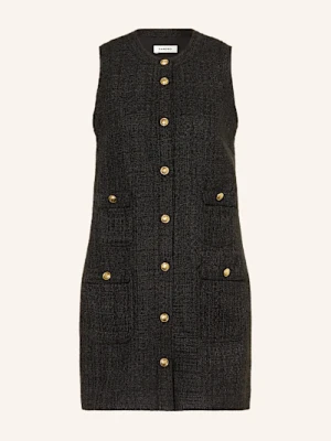 Sandro Sukienka Tweedowa schwarz