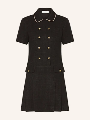 Sandro Sukienka Tweedowa schwarz