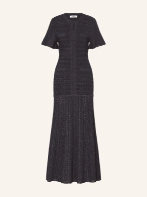 Sandro Sukienka Z Dzianiny Diane Z Błyszczącą Przędzą blau