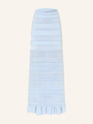 Sandro Sukienka Z Dzianiny Z Falbanami blau