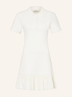 Sandro Sukienka Z Dzianiny Z Falbankami weiss