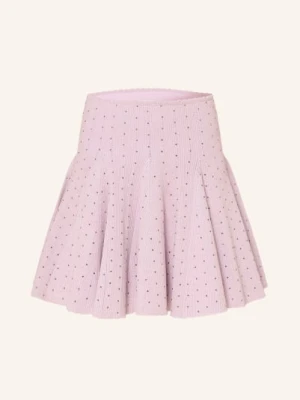 Sandro Sukienka Z Dzianiny Z Kamieniami Ozdobnymi lila