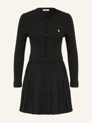 Sandro Sukienka Z Dzianiny Z Plisami schwarz