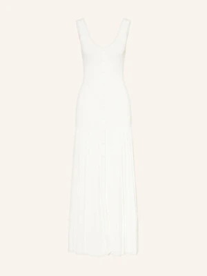 Sandro Sukienka Z Dzianiny Z Plisami weiss