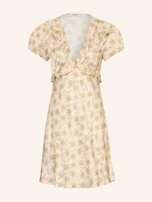 Sandro Sukienka Z Falbanami rosa