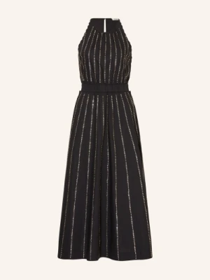 Sandro Sukienka Z Kamieniami Ozdobnymi schwarz