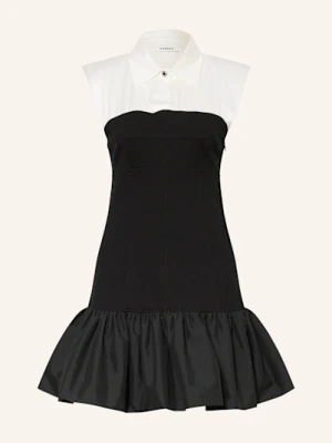 Sandro Sukienka Z Mieszanki Materiałów schwarz