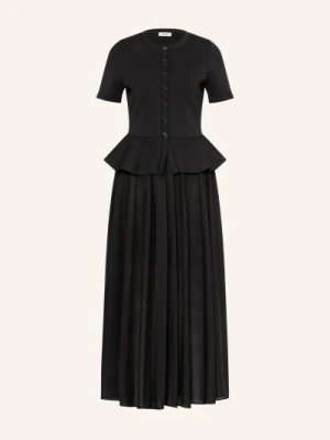 Sandro Sukienka Z Mieszanki Materiałów schwarz