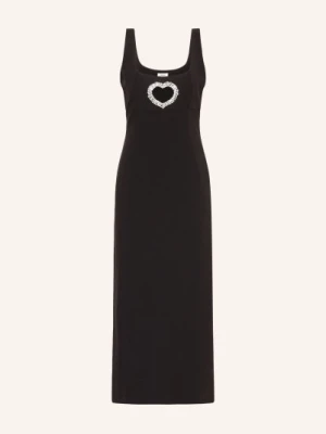 Sandro Sukienka Z Wycięciem I Kamieniami Ozdobnymi schwarz