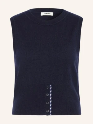 Sandro Sweter Bez Rękawów blau
