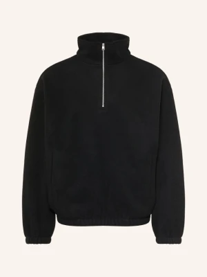 Sandro Sweter Typu Troyer Oversize Z Polaru schwarz CZARNY