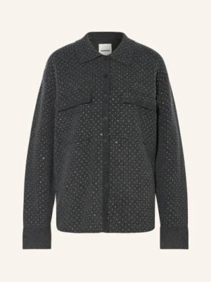 Sandro Sweter Z Kamieniami Ozdobnymi grau