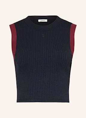 Sandro Top Z Dzianiny blau