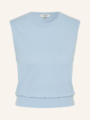 Sandro Top Z Dzianiny blau