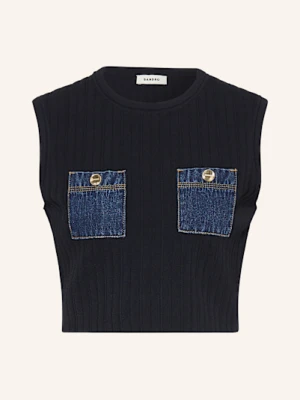 Sandro Top Z Dzianiny blau