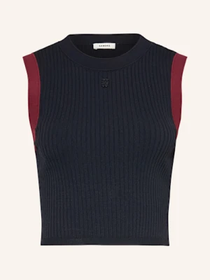Sandro Top Z Dzianiny blau