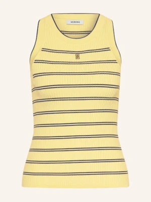 Sandro Top Z Dzianiny gelb