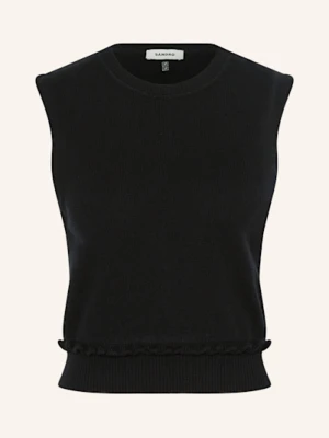 Sandro Top Z Dzianiny schwarz