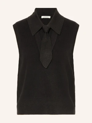 Sandro Top Z Dzianiny schwarz