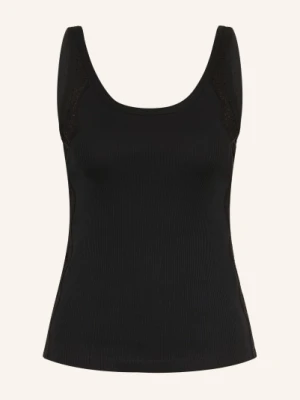 Sandro Top Z Koronką schwarz