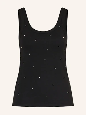 Sandro Top Z Ozdobnymi Kamykami schwarz