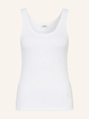 Sandro Top Z Ozdobnymi Kamykami weiss