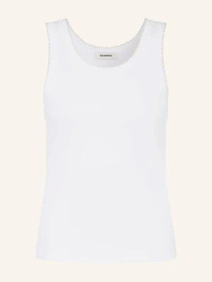 Sandro Top Z Ozdobnymi Perełkami weiss