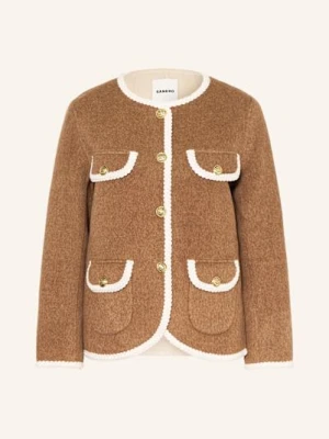 Sandro Żakiet Pudełkowy beige