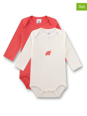 Sanetta Body (2 szt.) w kolorze kremowo-czerwonym rozmiar: 98