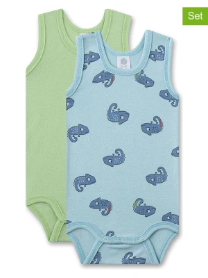 Sanetta Body (2 szt.) w kolorze zielonym i błękitnym rozmiar: 68