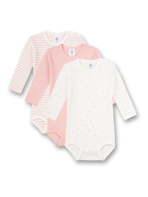 Sanetta Body (3 szt.) w kolorze białym i jasnoróżowym rozmiar: 74