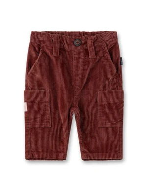 Sanetta Kidswear Bojówki sztruksowe w kolorze brązowym rozmiar: 74