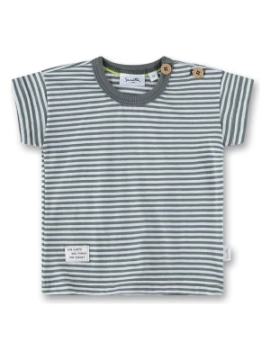Sanetta Kidswear Koszulka w kolorze antracytowo-białym rozmiar: 74