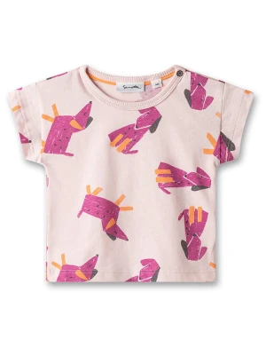 Sanetta Kidswear Koszulka w kolorze jasnoróżowo-fioletowo-pomarańczowym rozmiar: 80